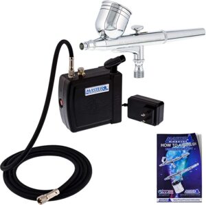 Master Airbrush MAS KIT-VC16-B22 Portable Mini Airbrush Air Compressor Kit