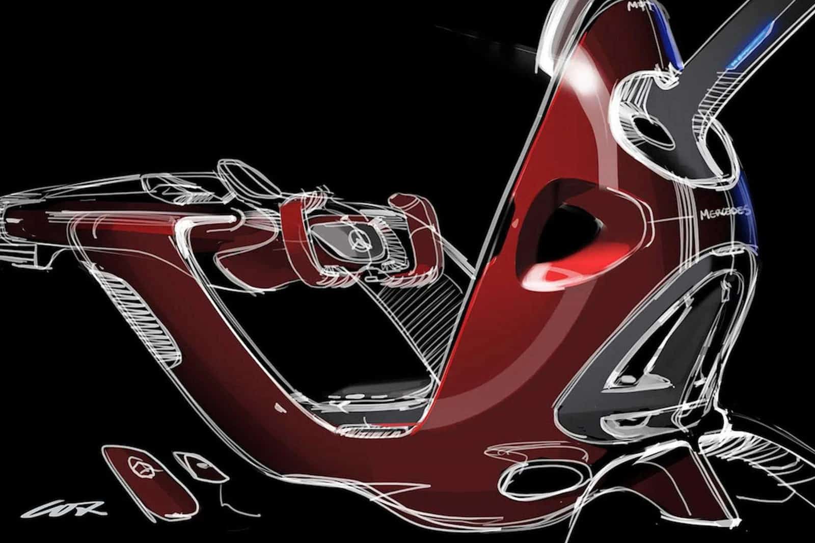 Solar Supercar Concept Mercedes Redsun Cockpit