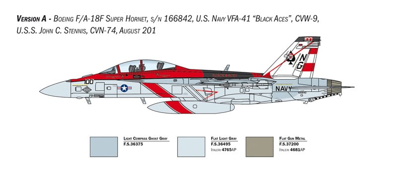 Italeri 1:48 FA-18F Super Hornet U.S. Navy Special Colors Pattern
