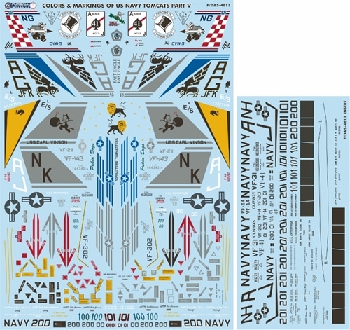 Furball Aero Design Colors and Markings of US Navy Tomcats Decal Set Furball Aero Design Colors and Markings of US Navy Tomcats Decal Set