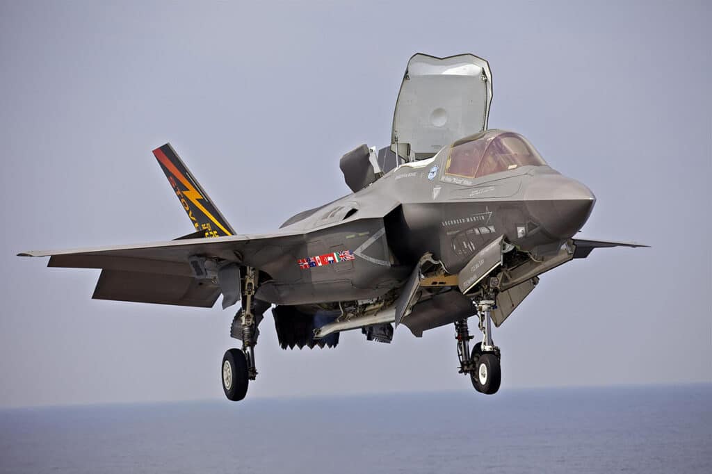 The-Lockheed-Martin-F-35A-Lightning-II-Vertical