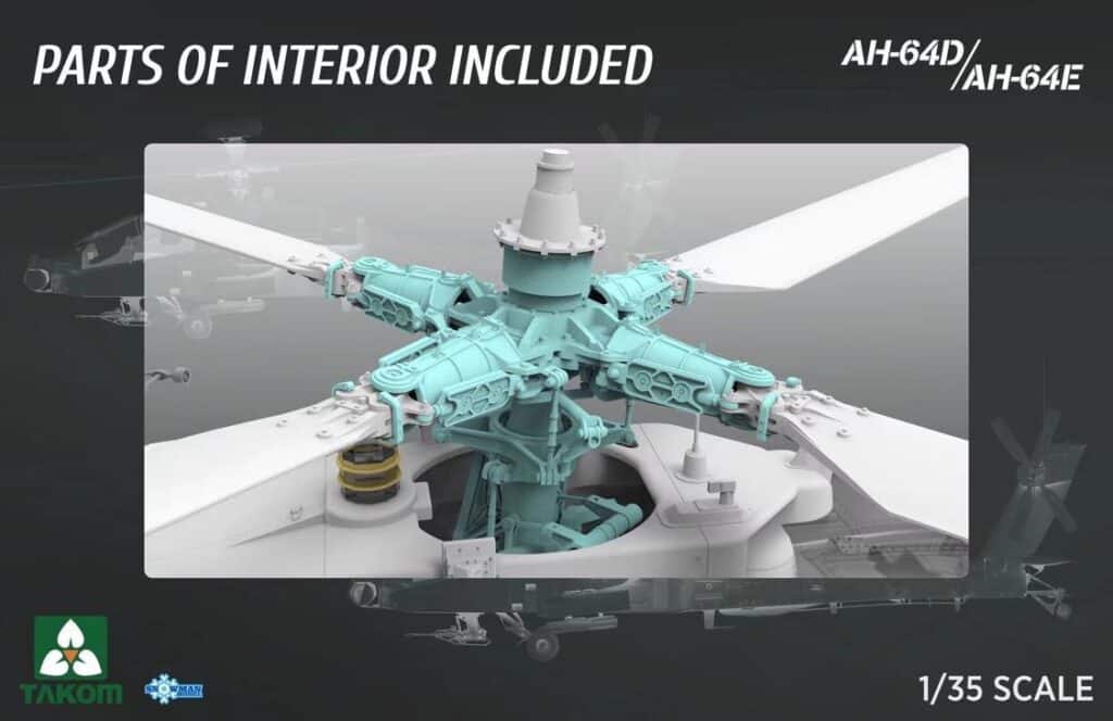 The new CAD details of the Takom 35th scale Apache power plant and avionics-4
