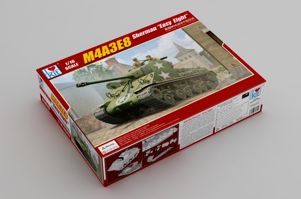 1350 M4A3E8 Medium Tank WWII wT66 Tracks Box