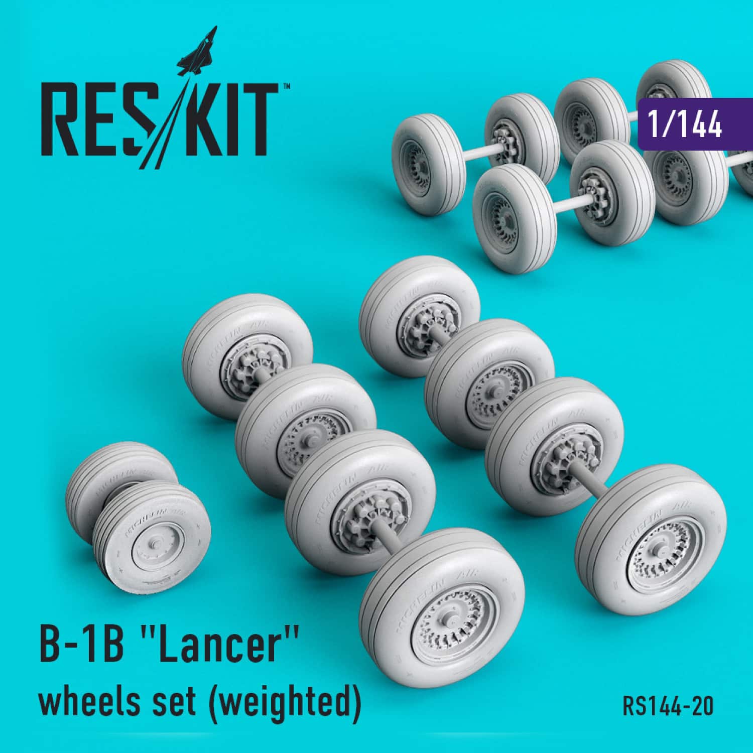 Reskit 144 B-1B Lancer wheels set Reskit 144 B-1B Lancer wheels set