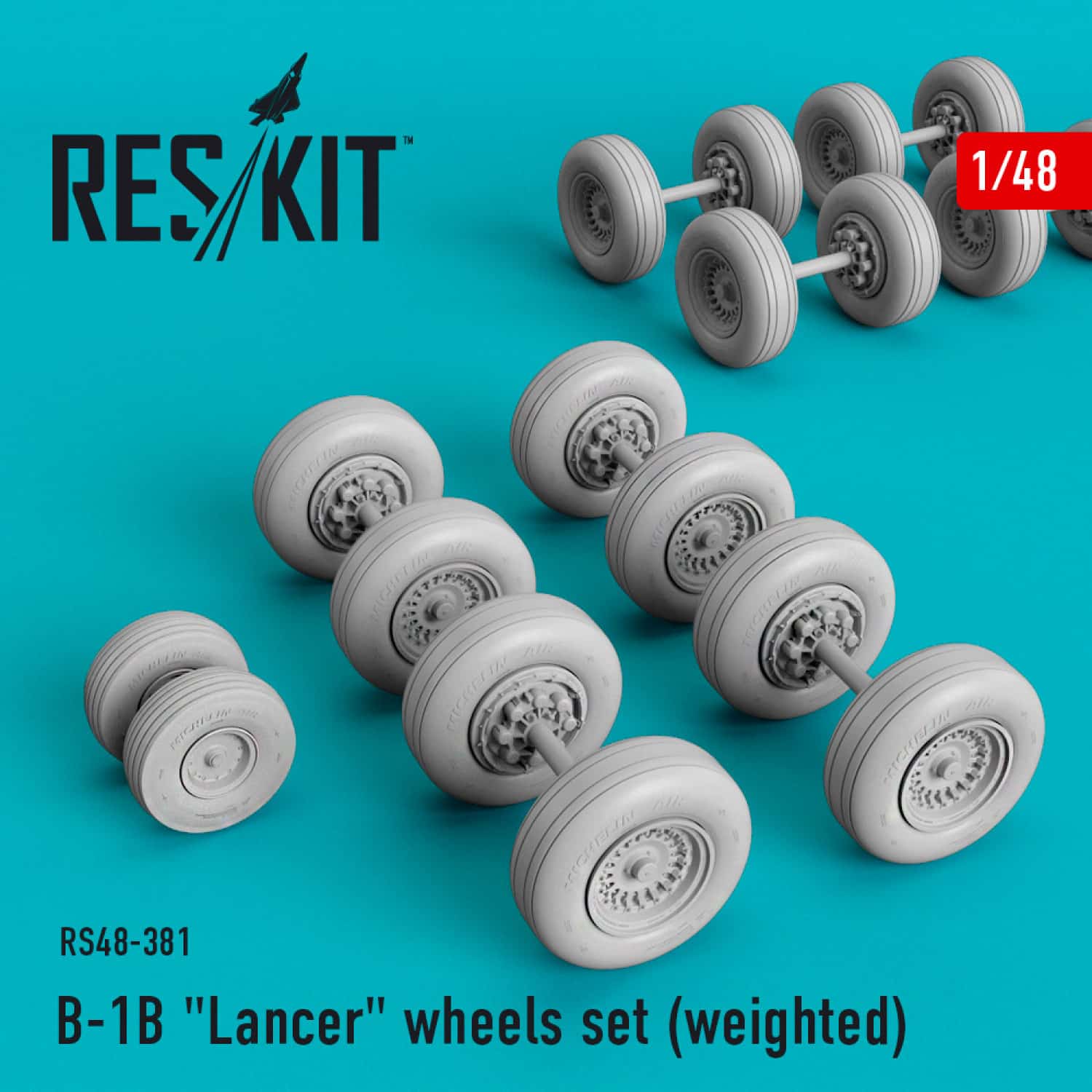 Reskit 148 B-1B Lancer wheels set Reskit 148 B-1B Lancer wheels set