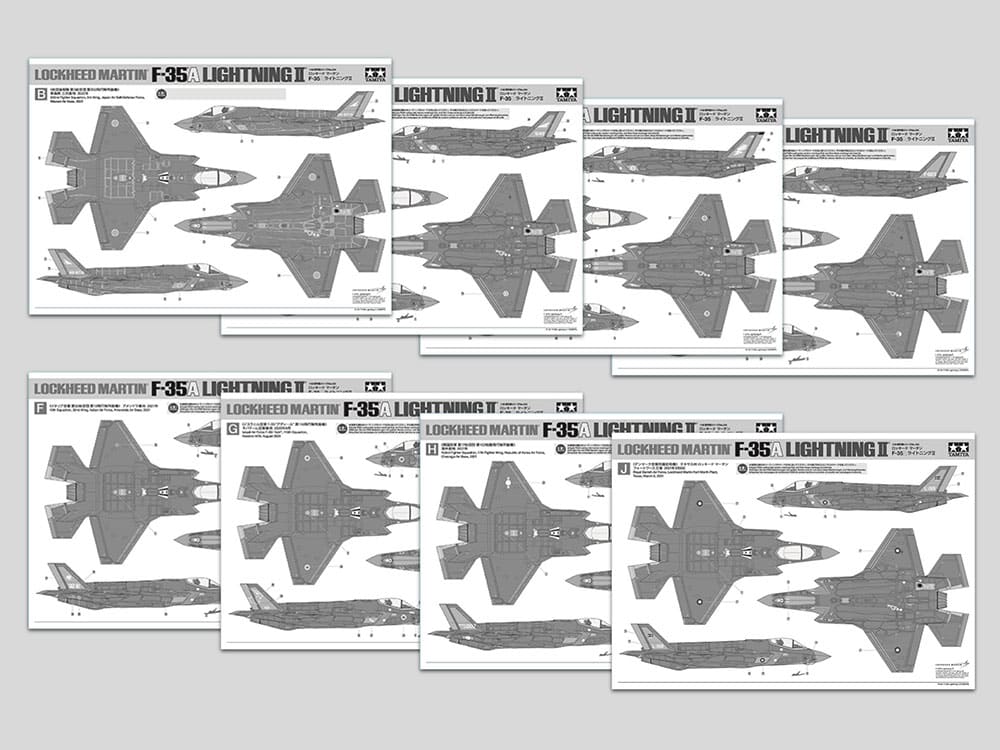 Tamiya 61124 48th scale Lockheed Martin F-35A Lightning II Painting and Color Markings-2 Tamiya 61124 48th scale Lockheed Martin F-35A Lightning II Painting and Color Markings-2