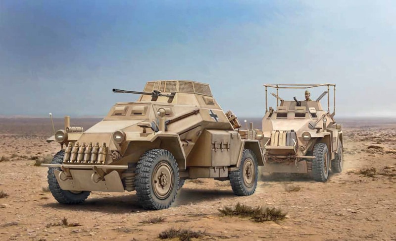 Italeri 15769-1-56 Sd. Kfz. 222-223 Art