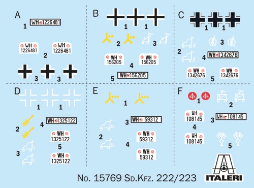 15769-1-56 Sd. Kfz. 222-223 Decal