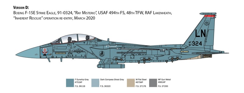 Italeri F-15E Strike Eagle Re-Released Painting and Marking-4