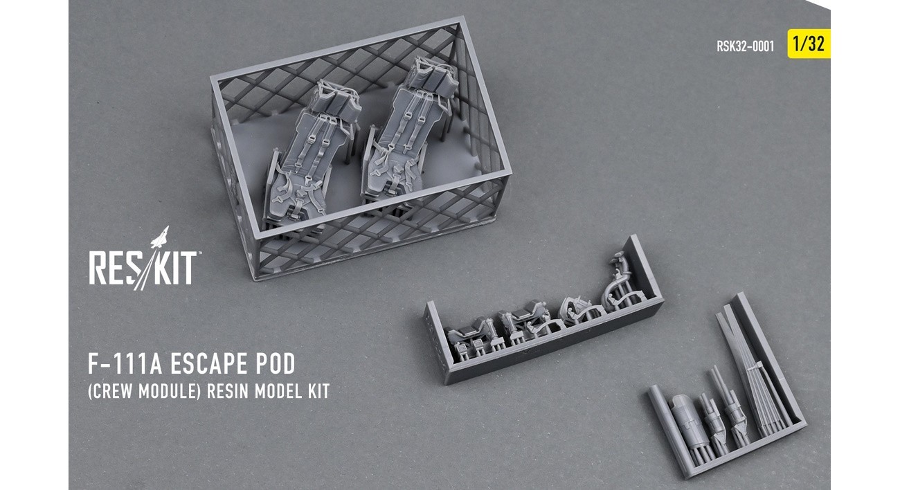 1:32 Reskit F-111 Cockpit Escape Module 3D Parts-2