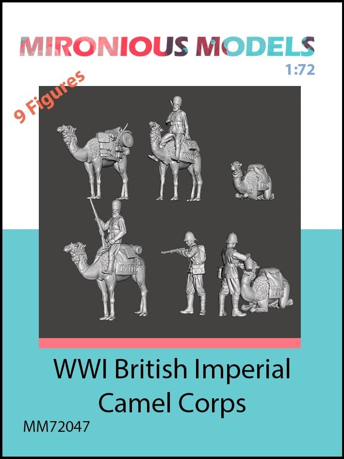Mironious Models 1/72 scale figures, WW2 British Imperial Camel Corps