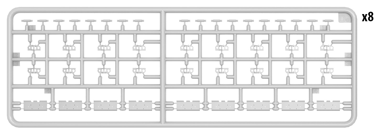 MiniArt Kit 135 U.S. Armored Bulldozer Parts-14