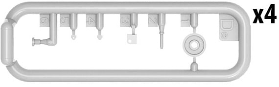 MiniArt Kit 135 U.S. Armored Bulldozer Parts-15