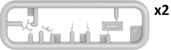 MiniArt Kit 135 U.S. Armored Bulldozer Parts-17