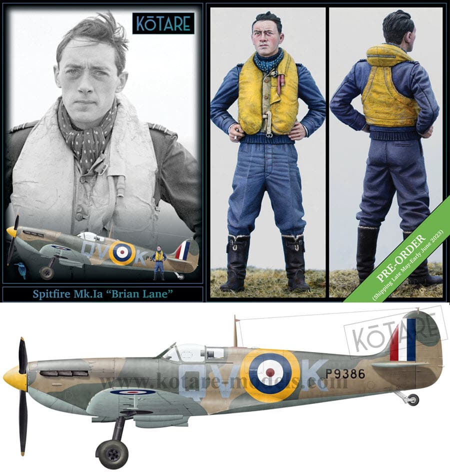 Pre-order Kotare’s 1/32 Spitfire Mk.Ia ‘Brian Lane