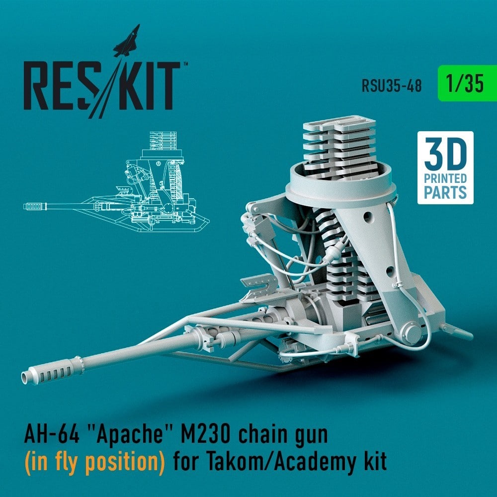 RES/KIT AH-64 Apache M230 Gun, Pylon & Fuel Tank Sets Released