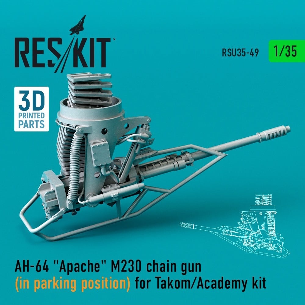 RES/KIT AH-64 Apache M230 Gun, Pylon & Fuel Tank Sets Released-2