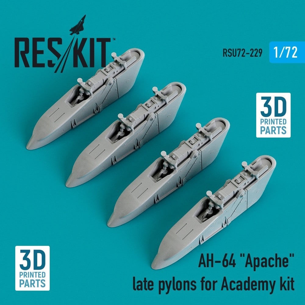 RES/KIT AH-64 Apache M230 Gun, Pylon & Fuel Tank Sets Released-8
