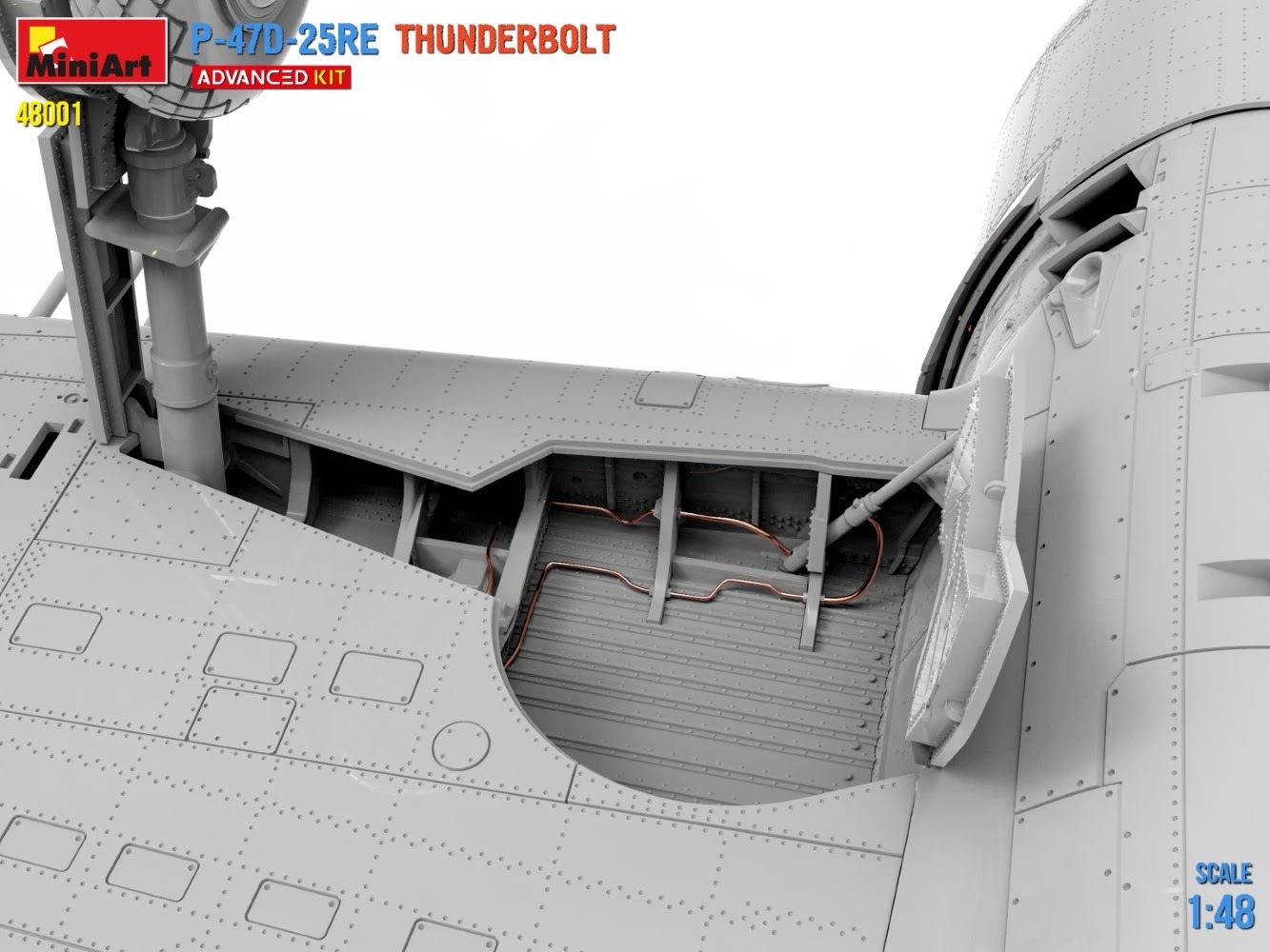 MiniArt ups the detail on their P-47D CAD Gear Detail-2