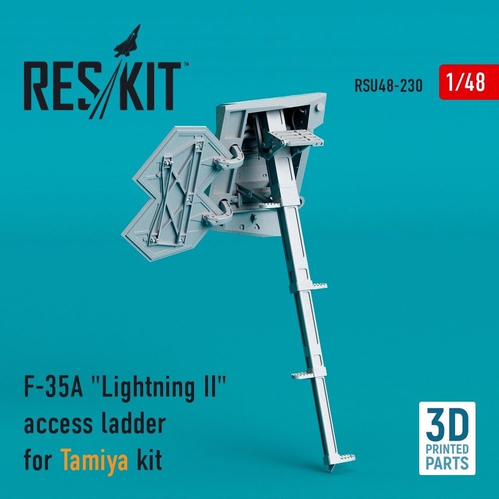 RESKIT Releases New 3D Printed Detail Sets for F-35A Lightning II Access ladder