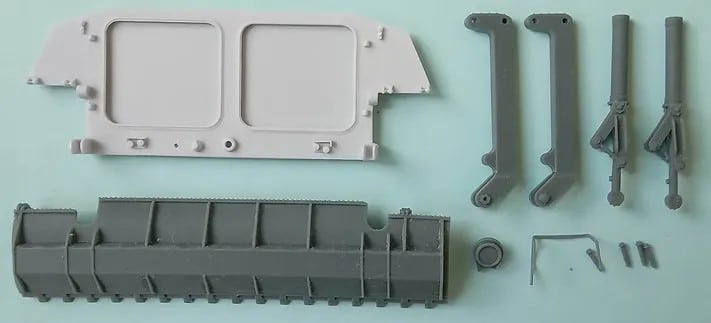 SP Designs MT-LB and 2S1 Conversion Sets #393 MT-LB Dozer Equipment in Stowed Position Type 2 Trumpeter #5578