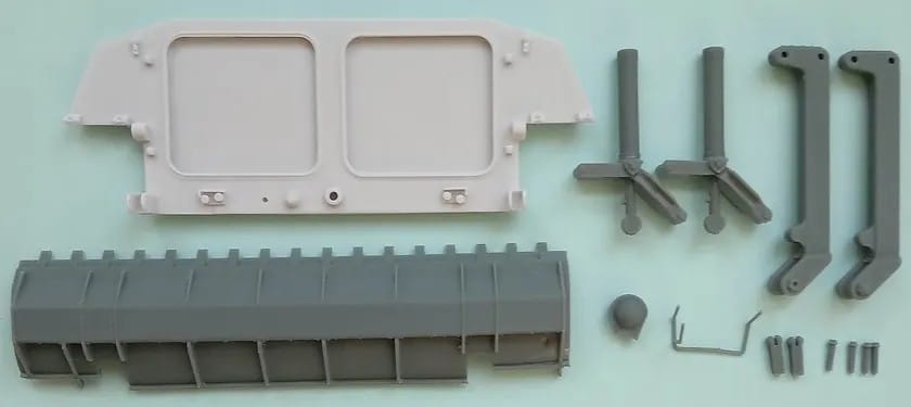 SP Designs MT-LB and 2S1 Conversion Sets #394 MT-LB Dozer Equipment in Working Position Trumpeter #5578