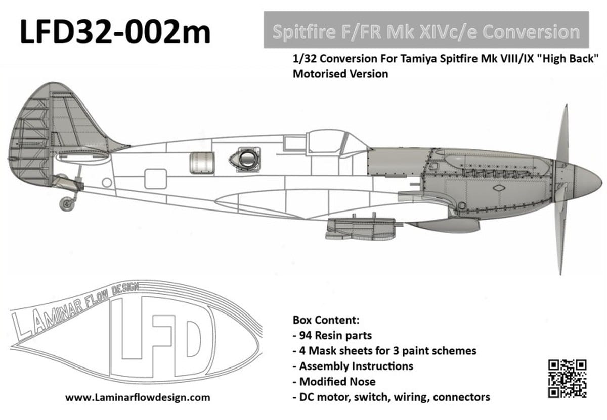 Spitfire F-FR XIV Low-High Back Conversion Sets-6