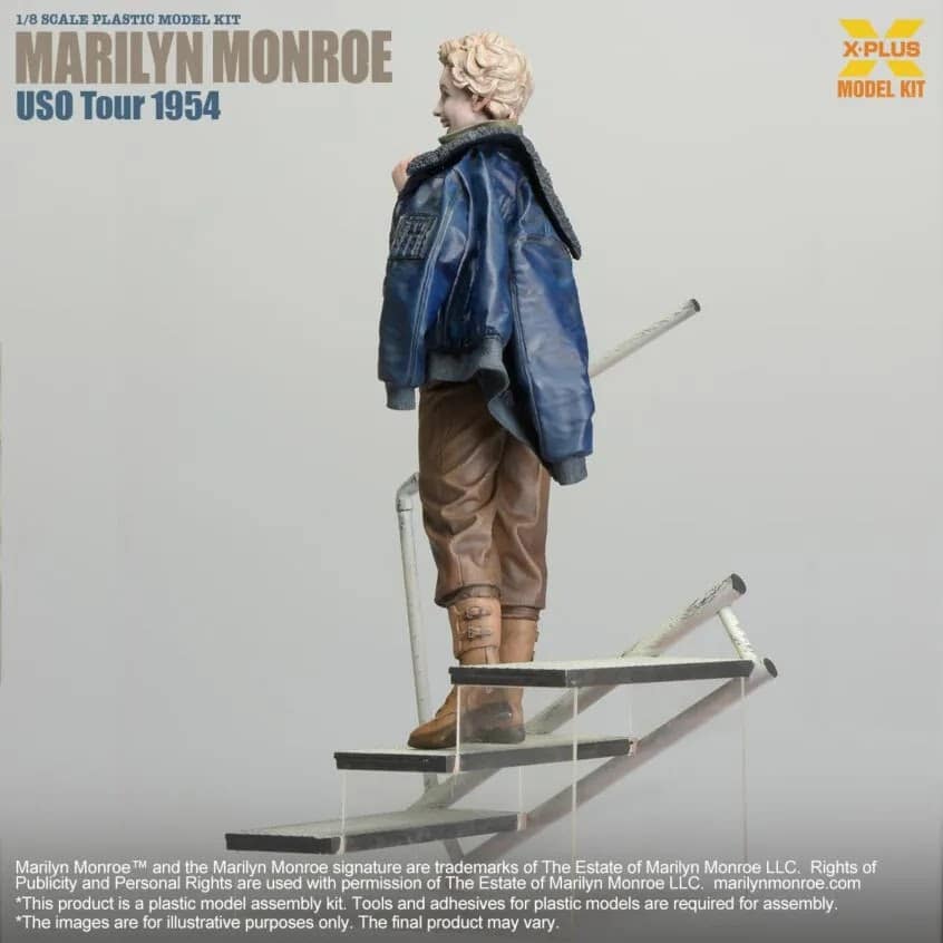 X-Plus' 18th scale Marilyn Monroe (U.S.O. Tour 1954) Box Art-3