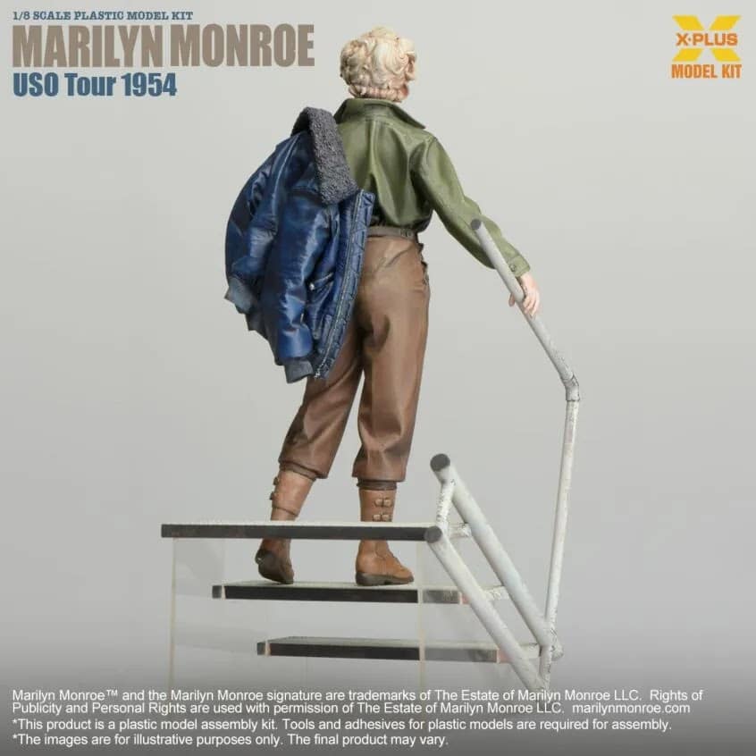 X-Plus' 18th scale Marilyn Monroe (U.S.O. Tour 1954) Box Art-4
