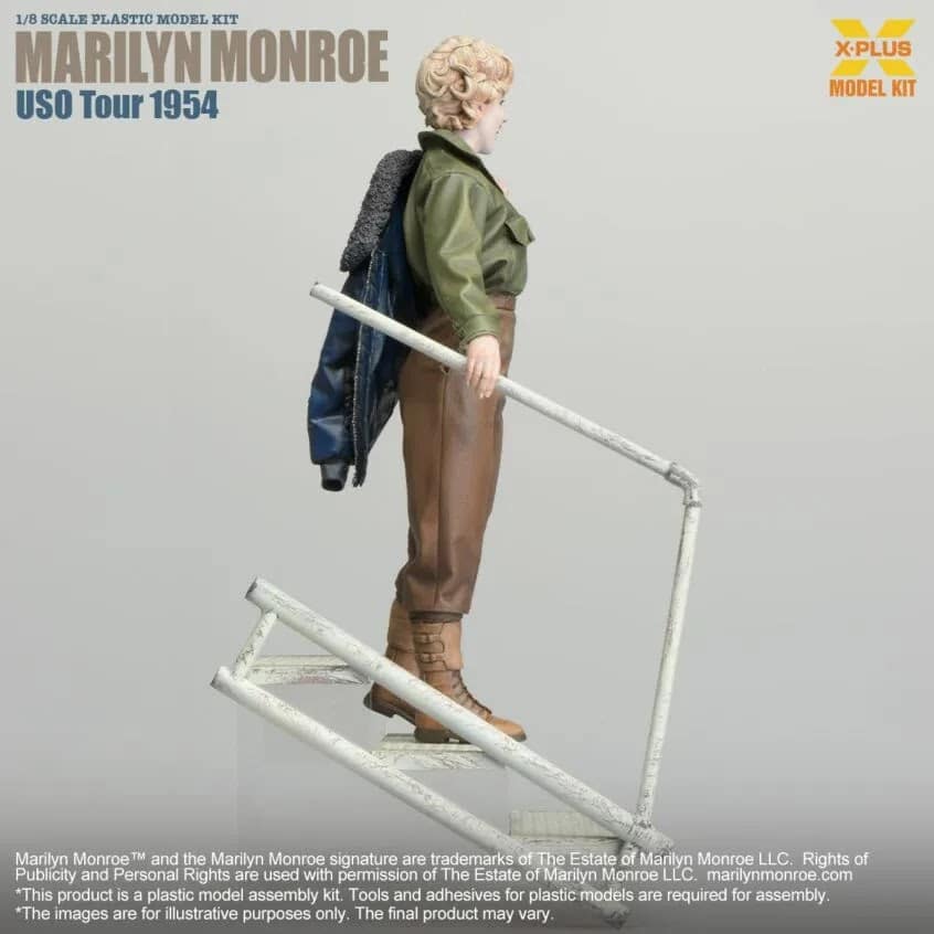 X-Plus' 18th scale Marilyn Monroe (U.S.O. Tour 1954) Box Art-5