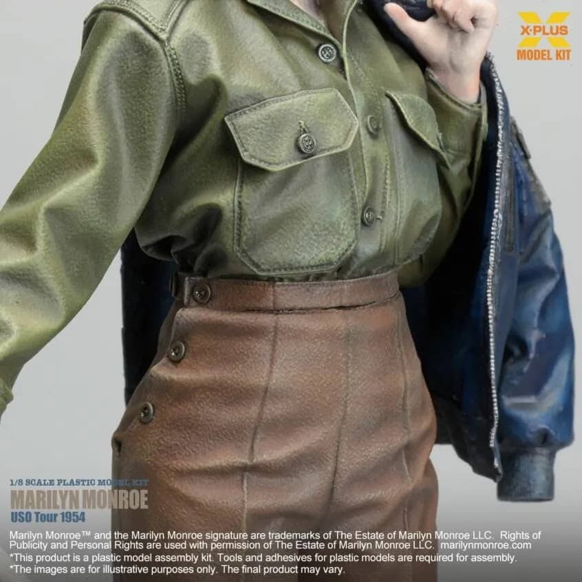 X-Plus' 18th scale Marilyn Monroe (U.S.O. Tour 1954) Details-4