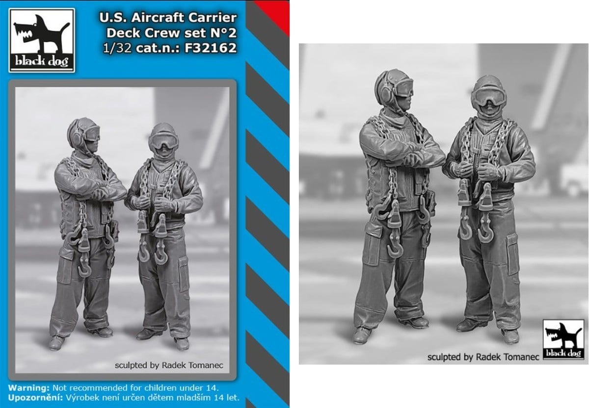Black Dog Releases New 1/32 US Aircraft Carrier Deck Crew Figures-1
