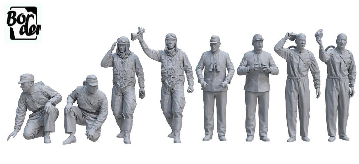 Border Models AkagiKate Pilots & Officer Figures