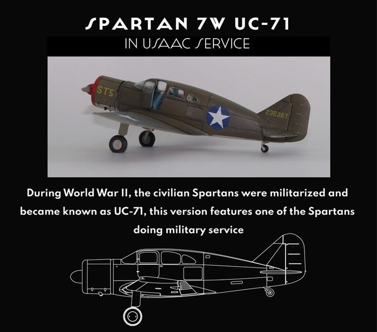 Dekno Models Re-Releases Limited Edition 1-72 Scale Spartan 7W Executive-UC-71-3