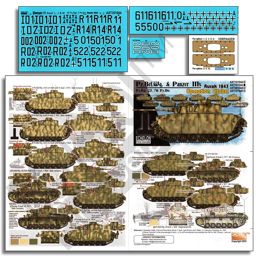 Echelon Fine Details Releases New 1/35 & 1/72 Decal Sets