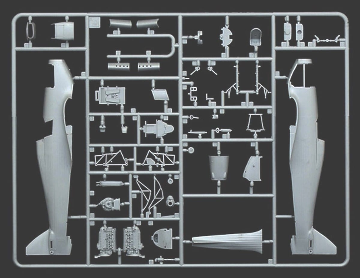 Italeri Re-Releases 148 Hawker Hurricane Mk.IIC with Six Marking Options Sprue-1
