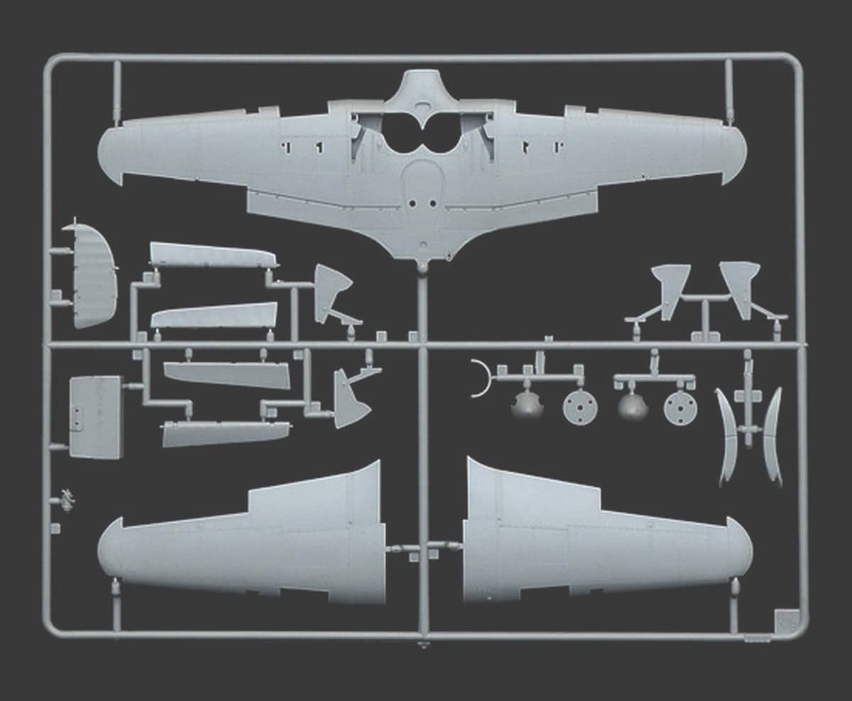 Italeri Re-Releases 148 Hawker Hurricane Mk.IIC with Six Marking Options Sprue-2