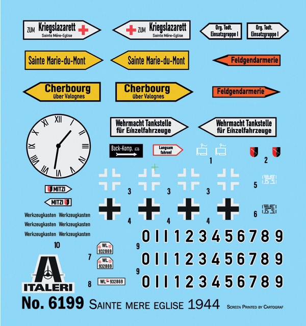 Italeri to Release D-Day Battle of Sainte-Mère-Eglise Diorama Set Decals