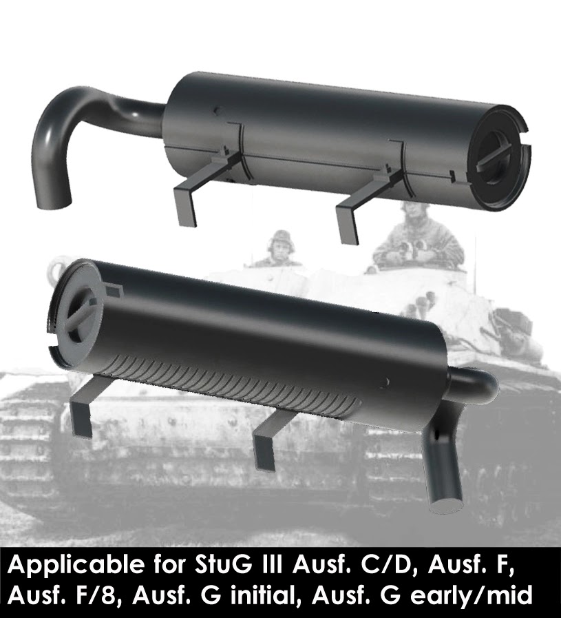 Tropical filters for StuG III, devoted for the Das Werk equipment