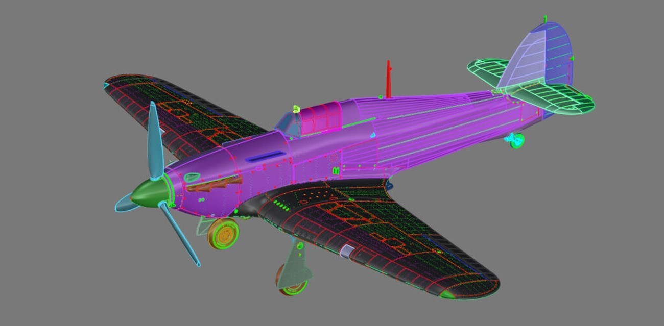 Arma Hobby 1/48 Hurricane Mk IIb CAD Drawing