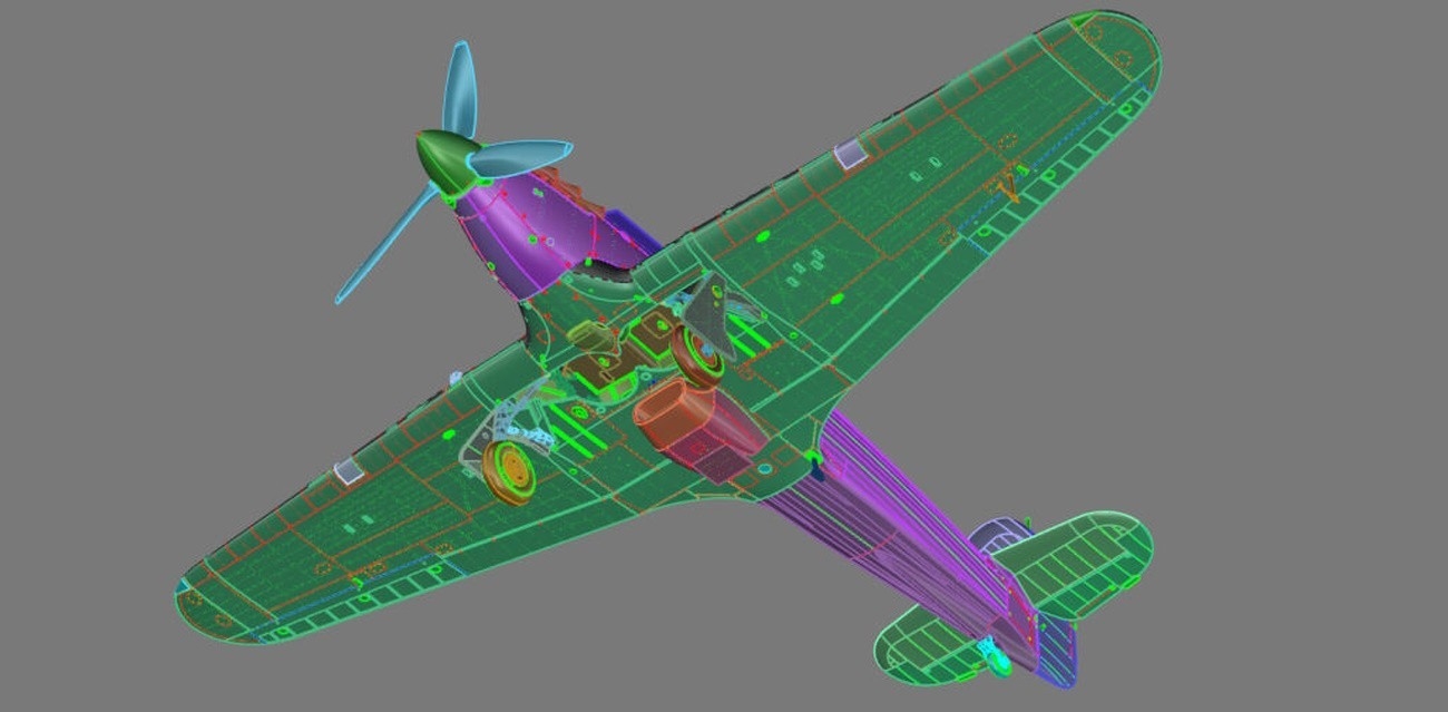 Arma Hobby 1/48 Hurricane Mk IIb CAD Drawing-3