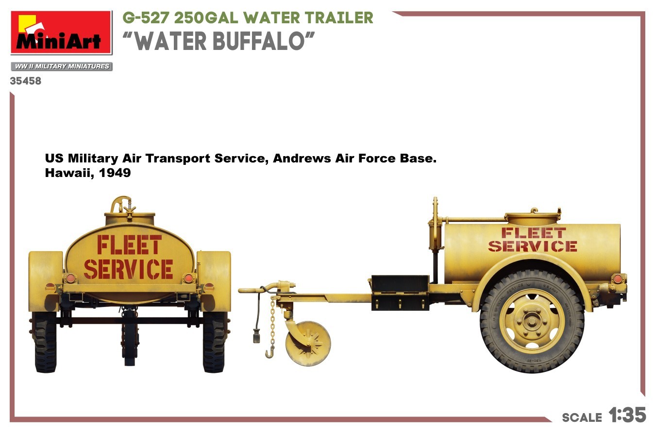 MiniArt G-527 250GAL Water Trailer “Water Buffalo” Painting and Marking-2
