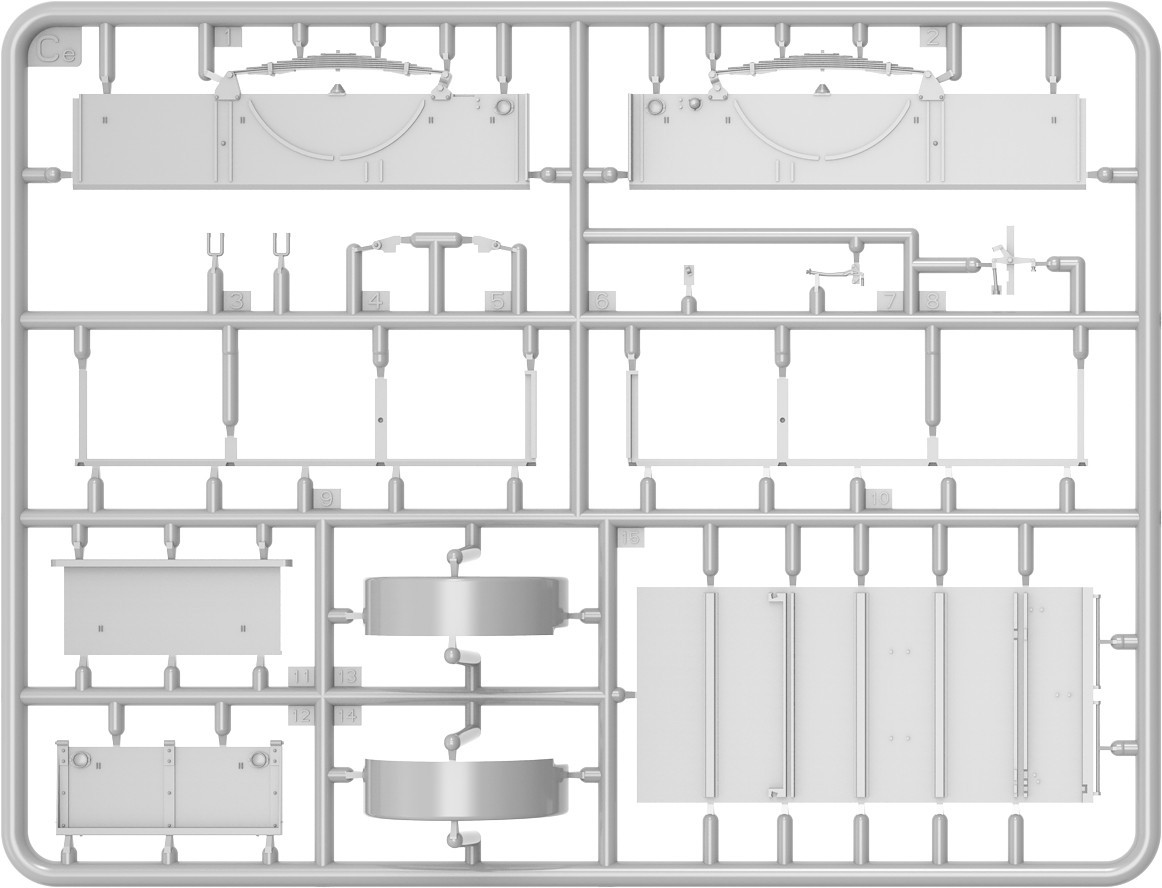 MiniArt G-518 US 1t Cargo Trailer "Ben Hur" Sprue-3
