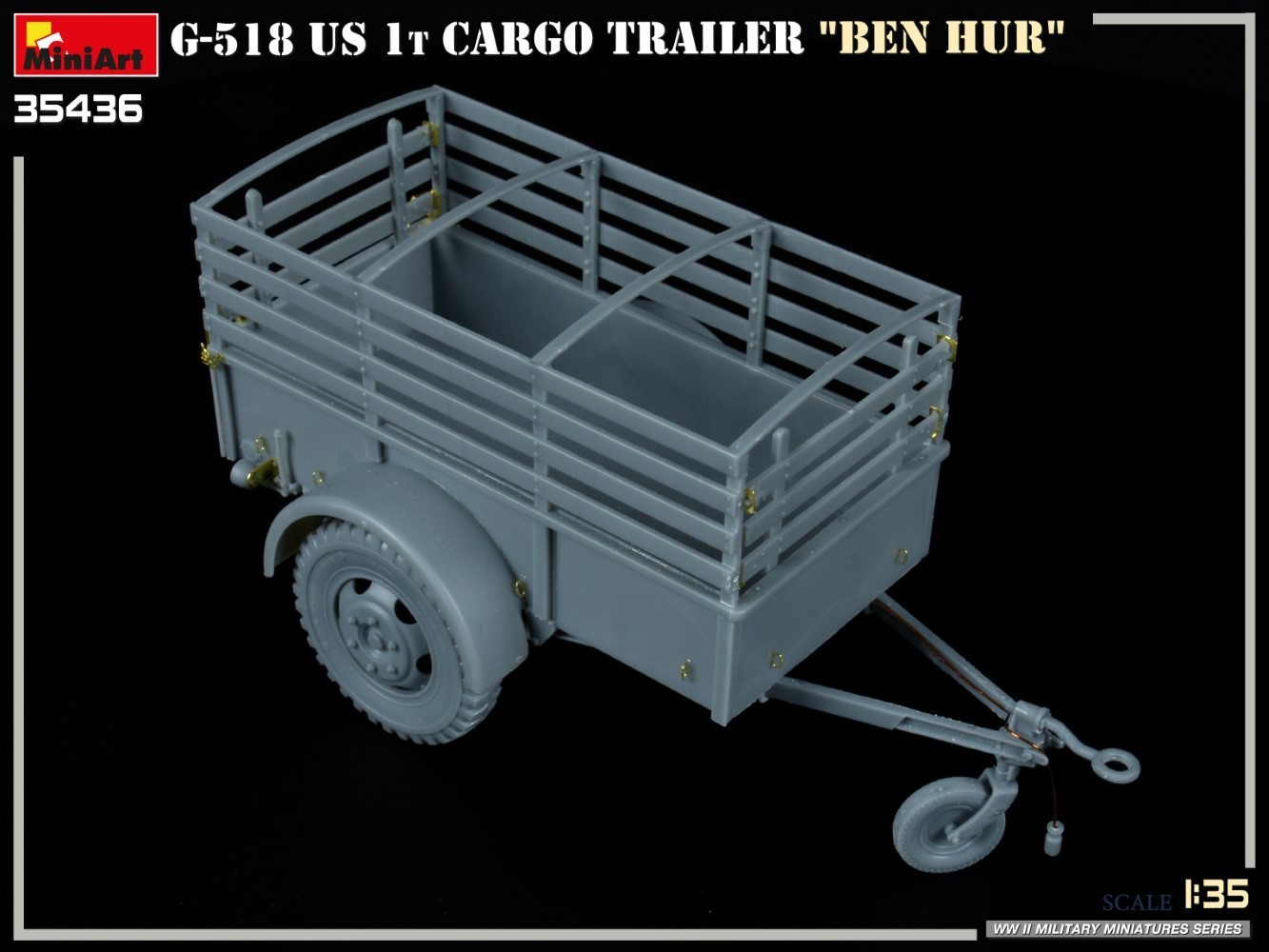 MiniArt G-518 US 1t Cargo Trailer "Ben Hur" Test Build