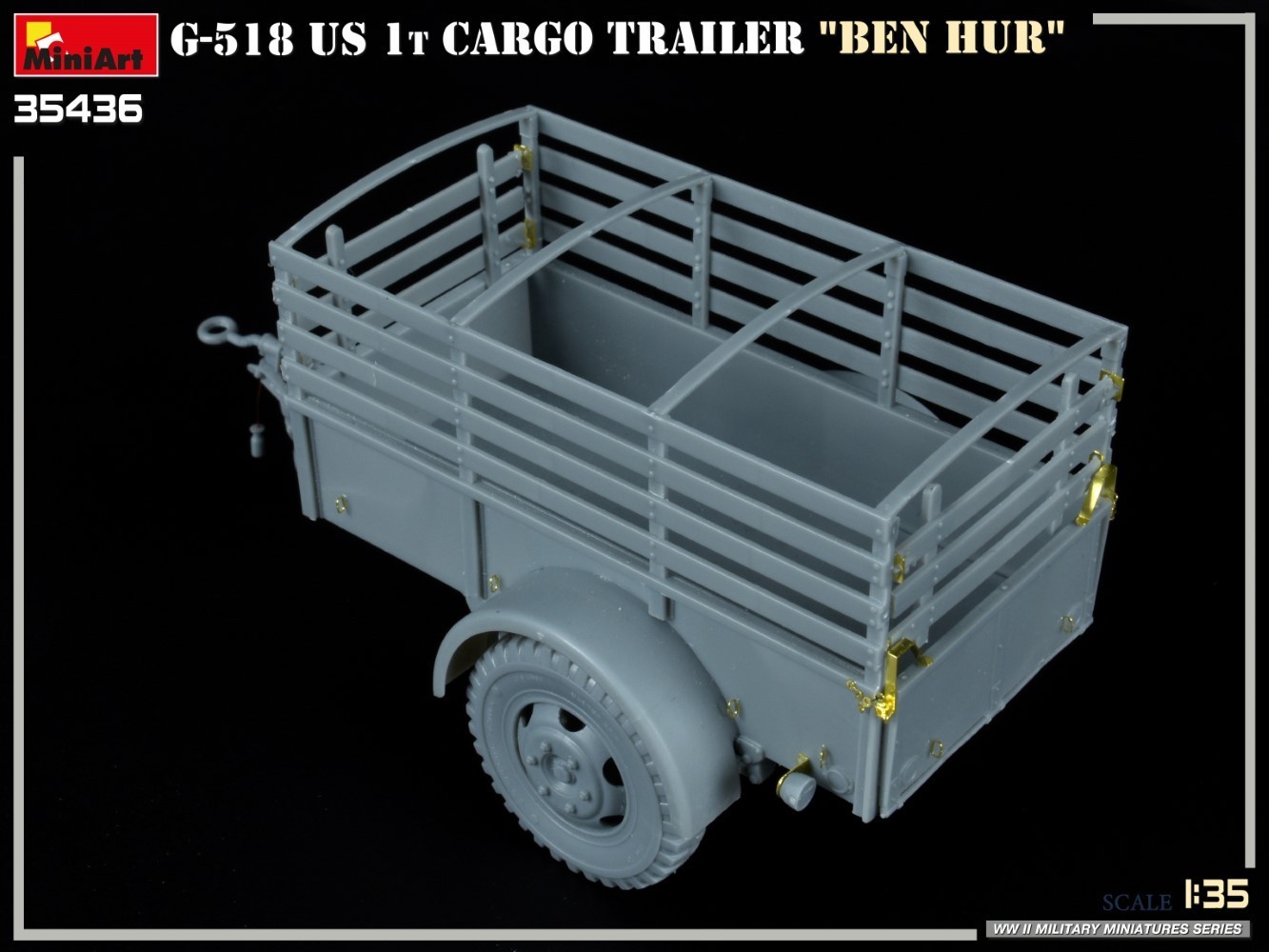 MiniArt G-518 US 1t Cargo Trailer "Ben Hur" Test Build-2