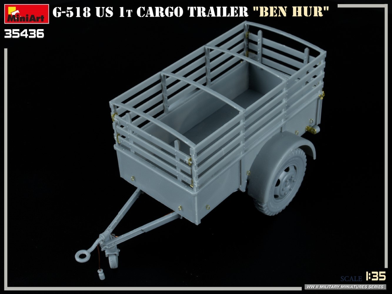 MiniArt G-518 US 1t Cargo Trailer "Ben Hur" Test Build-3