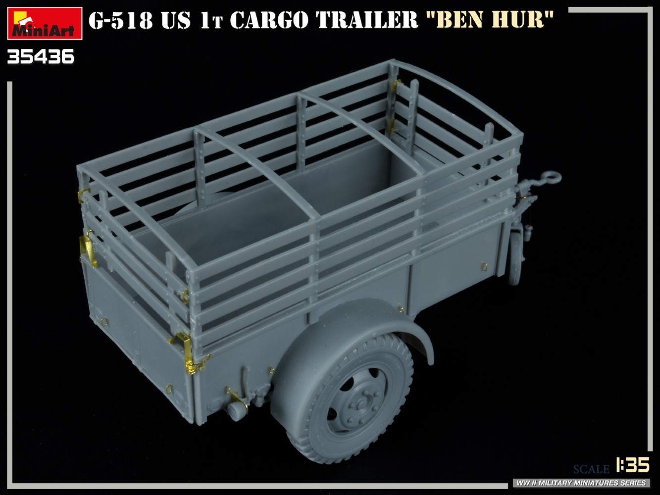 MiniArt G-518 US 1t Cargo Trailer "Ben Hur" Test Build-4