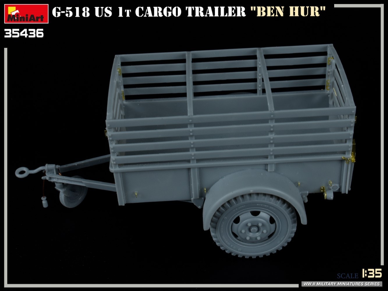 MiniArt G-518 US 1t Cargo Trailer "Ben Hur" Test Build-5