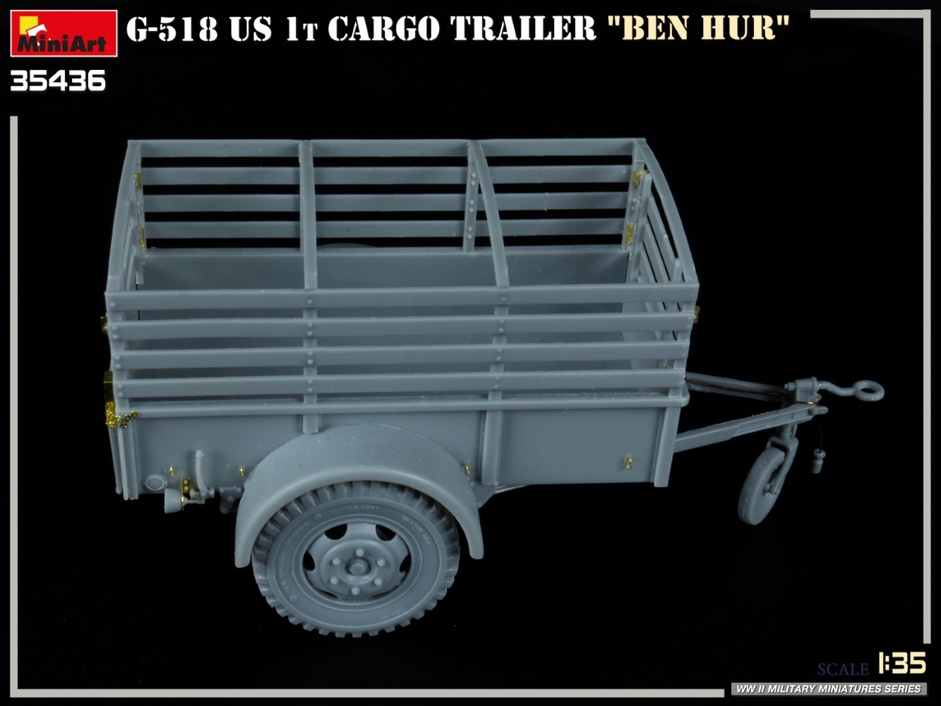 MiniArt G-518 US 1t Cargo Trailer "Ben Hur" Test Build-6