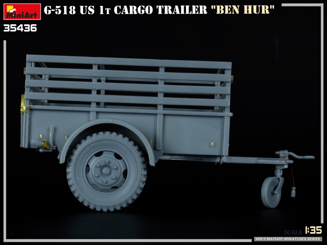 MiniArt G-518 US 1t Cargo Trailer "Ben Hur" Test Build-7